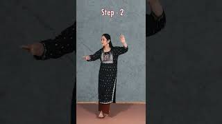 4 Basic Classical Dance Steps  Kathak For Beginners  Easy To Learn tutorial kathak shorts [upl. by Milstone]