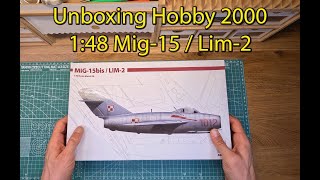 Unboxing Hobby 2000 148 MiG15bis  LIM2 [upl. by Ilsel]