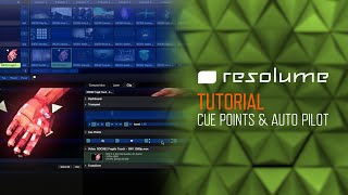 Resolume Arena amp Avenue Tutorial Cue Points amp Auto Pilot [upl. by Avrit]