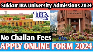 How to fill Online Admission form of IBA University Sukkur  how to fill online form of IBA sukkur [upl. by Amieva]