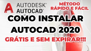 COMO INSTALAR O AUTOCAD 2020 VERSÃƒO ESTUDANTE  NÃƒO PRECISA DE CRACK [upl. by Eserehs]