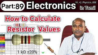 How to Calculate Resistor Values  Resistor Color codein tamil [upl. by Malinin113]