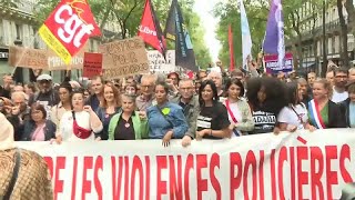 Manifestations dans plusieurs villes de France contre les violences policières [upl. by Sandye]