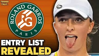 French Open 2024 Seeds amp Entry List  Tennis News [upl. by Oates]