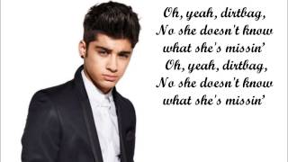 One Direction  Teenage Dirtbag Lyrics and Pictures [upl. by Kissner]