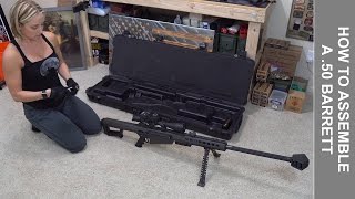 How to Assemble a 50 Barrett M82A1 Rifle [upl. by Tilford]