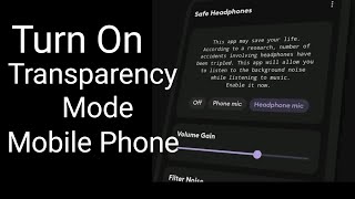 how to get transparency mode on any earbuds  active transparency modeturn on transparency mode [upl. by Moses480]