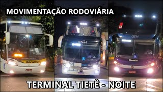 MOVIMENTAÇÃO na RODOVIÁRIA TIETÊ  NOITE DOS GIGANTES [upl. by Bartholemy]