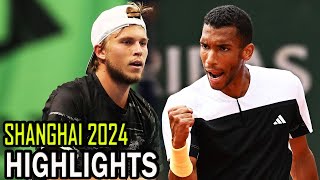 Felix Auger Aliassime vs Alexandre Muller Round 1 Highlights  Shanghai 2024 [upl. by Ayote]