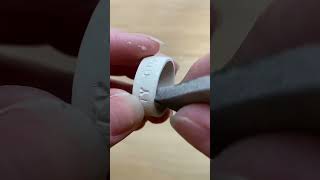 Making a Ring from Sterling Silver Clay [upl. by Ahsitruc]