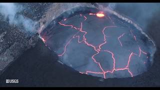 Kīlauea Summit Eruption  Lava Returns to Halemaʻumaʻu [upl. by Ades]