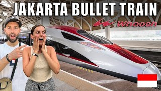 1st CLASS on Indonesias brand new BULLET TRAIN 🇮🇩 [upl. by Eislek45]