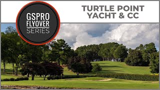 GSPro Course Turtle Point Yacht and Country Club Flyover [upl. by Squires516]