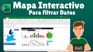 Mapa interactivo en Excel de indicadores de ventas II  Graficar mapas en Excel 1 de 3 [upl. by Andersen]