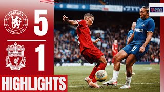 Chelsea 51 Liverpool FC Women  Reds Lose Out to Lauren James HatTrick  Highlights [upl. by Barnes]