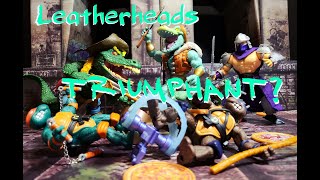 MOTU X TMNT vs Leatherhead Action Figure [upl. by Ardiedak15]