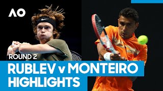 Andrey Rublev vs Thiago Monteiro Match Highlights 2R  Australian Open 2021 [upl. by Ellohcin]