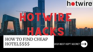 BEST 2021 TRAVEL HACK  CHEAP HOTELS I REVEAL HOTWIRE HOTRATE DEAL CHEAT CODE [upl. by Winona514]