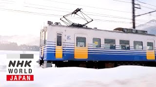 A Winter Wonderland in Fukui  Train Cruise [upl. by Hanson]