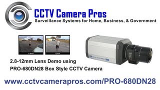 2812mm Varifocal Lens Box CCTV Security Camera [upl. by Nappie]