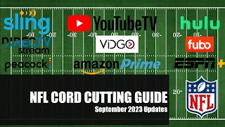 2023 NFL Cord Cutting GuideSept 2023 Updates ABC to air more MNF Games Hulu Live Discount etc [upl. by Feil]