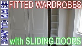 How to make Fitted Wardrobes Easy DIY Install Custom Build Sliding Door Wardrobe [upl. by Engelbert]