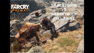 sabertooth vs sabertooth full fight  FAR CRY PRIMAL Larpgaming [upl. by Shepperd496]