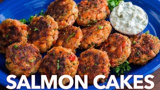 How To Make Salmon Cakes Recipe  Quick and Easy Salmon Patties [upl. by Stefania981]