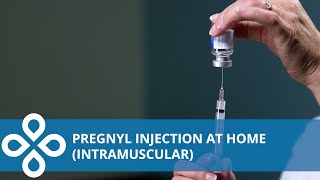 Pregnyl Injection intramuscular Home Demonstration [upl. by Itch]