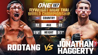 Legendary Muay Thai Rivalry ⚔ Rodtang vs Haggerty I  Full Fight [upl. by Eniaral]