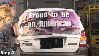 How to Install Perforated Window Graphic on a Vehicle [upl. by Komsa]