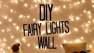 DIY Fairy Light Wall  sophdoesnails [upl. by Skricki]