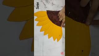 Sunflower design pillow cover  Cushion cover  diy pillow pillowdesign cousions diyideas [upl. by Acinok701]