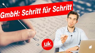 GmbH gründen Schritt für Schritt  SO gründest du eine GmbH von AZ [upl. by Lenor]