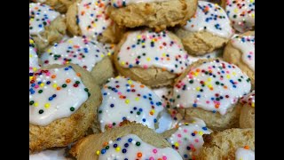 Anginetti Italian Lemon Drop Cookies [upl. by Eimmit]