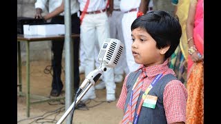 REPUBLIC DAY 2019  ENGLISH SPEECH by II STD KID [upl. by Asle]