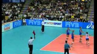 Mondiali Volley 2002  Finale ItaliaUsa 3°Set 12 [upl. by Clere]