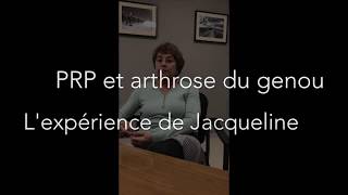 PRP et arthrose du genou [upl. by Joel]