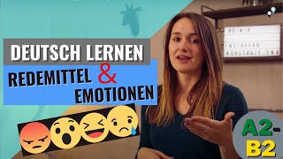 Deutsch lernen Redemittel Emotionen Überraschung Freude TrauerEnttäuschung A2B2 [upl. by Lisabeth]