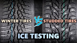 Winter Tires VS Studded Tires ❄ Whats better on ICE [upl. by Sirred]