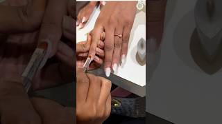 Nail Transformation in minutes BHARAT SEN GelNailExtension NailArt IndoreSalonbharatsen [upl. by Ahsemo]