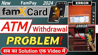 Fampay Card Not Working In Atm Fampay ATM Withdrawal fampay famcard [upl. by Gelb906]