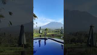 Perfect View of Mount Agung Bali  Travel Bliss with beyondbordersadventure [upl. by Adanar]