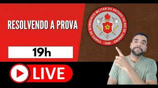 CORREÇÃO PROVA CBMERJ AO VIVO [upl. by Haliek291]