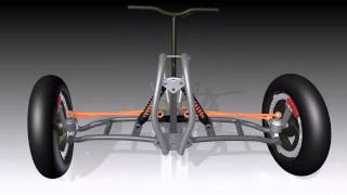 CAN AM tilting steering 3D CAD [upl. by Tiphane]