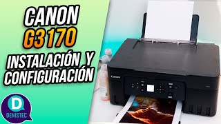 Canon G3170  Instalación de tintas y configuración en Windows ✅ [upl. by Glimp884]