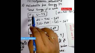 helmholtz free energy F  THERMODYNAMICS physics [upl. by Attikin571]