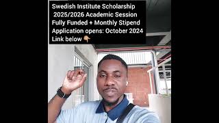 Fully Funded Scholarship in Sweden 🇸🇪 20252026 Academic Session [upl. by Bigelow]