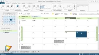 Tutoriel Outlook 2013  Gérer les affichages des calendriers  video2braincom [upl. by Pegasus]