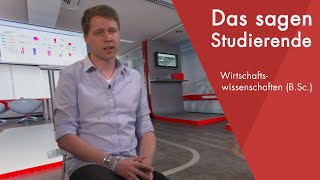 quotDas sagt der Studentquot  Wirtschaftswissenschaften BSc studieren [upl. by Krasnoff]